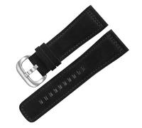 HECHENBAO Cinturino for orologio in pelle smerigliata compatibile con la serie M2 Q2 P3, 28 mm, adatto for l'uso quotidiano(Black Silver)