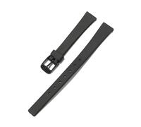 HECHENBAO Cinturino for orologio in silicone nero, di piccole dimensioni, for donna, con fibbia ad ardiglione, compatibile con i cinturini da polso LQ-130 LQ-140, adatto for l'uso quotidiano.