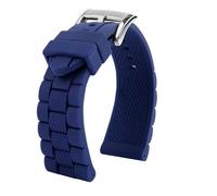 HECHENBAO Cinturino in silicone compatibile con AT8020 AT8020-03L/54L Jy8035 Cinturino compatibile con AR5905 Bracciale impermeabile 20 23 mm Nero Adatto for l'uso quotidiano(Blue,22mm)