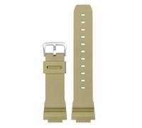 HECHENBAO Cinturino in silicone compatibile con GM DW 5600. Cinturino in caucciù compatibile con S5600. Sostituisce la cinghia convessa da 16 mm. Ideale per l'uso quotidiano., Khaki-argento, 16mm