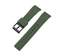 HECHENBAO Cinturino in silicone liquido da 20 mm 22 compatibile con orologio GT5 GT4 GT 3 Watch4 Smartwatch cinturino universale a sgancio rapido adatto for l'uso quotidiano(Army green02,22mm)