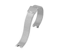 HECHENBAO Compatibile con 5450 SHE-C100L SHE-C110 Cinturino for orologio in acciaio inossidabile Catena for orologio da donna 14x4mm 15x4mm Adatto for l'uso quotidiano(G03-silver,14mm-5mm)