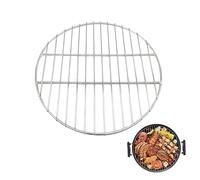 HECHKJ Griglia Acciaio Inox, Argento Griglia Rotonda per Barbecue, Diametro 30 cm Griglia Barbecue, Robusto Griglie Barbecue Leggere, da Utilizzare in Campeggio, Picnic, Barbecue in Giardino