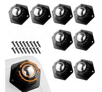 HECHKJ Rotelle a sfera per mobili, 8 pezzi, autoadesive per mobili a 360 gradi, con viti, adatte per armadi, comodini e scatole di immagazzinaggio