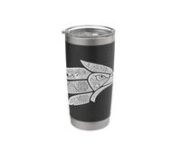 Hecho En Mexico Aztec Calendario Mexican Eagle Heritage Art Bicchiere termico in acciaio inox doppia parete