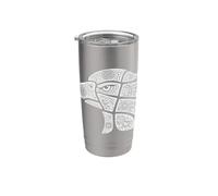 Hecho En Mexico Aztec Calendario Mexican Eagle Heritage Art Bicchiere termico in acciaio inox doppia parete