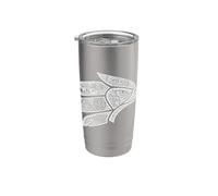 Hecho En Mexico Aztec Calendario Mexican Eagle Heritage Art Bicchiere termico in acciaio inox doppia parete