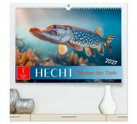 Hecht - Jäger der Tiefe (hochwertiger Premium Wandkalender 2027 DIN A2 quer), Kunstdruck in Hochglanz: Unterwasser voller Wunder - Im Reich des Hechts.