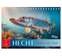 Hecht - Jäger der Tiefe (Tischkalender 2027 DIN A5 quer), CALVENDO Monatskalender: Unterwasser voller Wunder - Im Reich des Hechts.