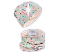 HECKBO Berretto Flamingo Bambini & Scaldacollo - Riflettore 360° - Cotone - 2-8 Anni - Perfetto per Primavera, Autunno & Giornate Outdoor Leggere (48-54 cm)