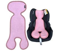 HECKBO Cuscino Estivo Antisudore per Passeggino - Gruppo 0 - Ovetto per Bambini - Materassino Rosa - Per Bambina e Bambino
