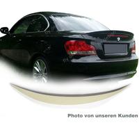 Heckflügel Passend für BMW 1 E82 Typ P-Still Saphir Black 475 ABS Hartes Koffer