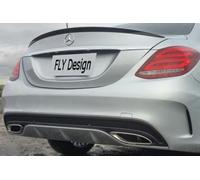 Heckspoilerlippe Opaca Nero per Mercedes Benz W 205, Fly design F