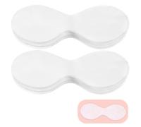 Heclia 200 mascherine usa e getta in carta per gli occhi per il viso in tessuto non tessuto per la cura degli occhi in carta di cotone per spa fai da te trasparente per la cura della pelle, spa, casa
