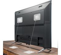 Heclia 6 cinghie di sicurezza regolabili per TV da 42 pollici in acciaio inox cinghie di sicurezza per TV senza trapano adesivo anti punta ancoraggi per mobili a prova di bambino terremoto sicuro