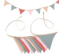 Heclia Bandiere con bandierine marrone, rosa, rosso, verde, addio al nubilato, safari, compleanno, giungla tropicale, decorazioni per feste, decorazioni da appendere, per rivelare il sesso, camera da