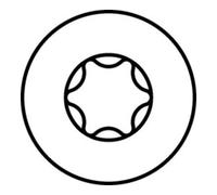 HECO Vite testa tonda TOPIX-plus, T-Drive, filettatura completa variabile, zincata blu, A3K Quantità:1