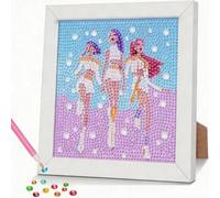 HecticCore Pittura Diamante Kpop 5D con Cornice -demon Diamond Painting Kit Completo per Bambina e Adulti, Mosaico con Strass DIY, Decorazione Casa e Parete Regalo, Arts & Crafts Creativo 15x15 cm