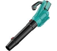 Hecusam - Soffiatore per foglie a batteria Makita da 18 V (motore senza spazzole, 252 km/h e 800 m³/h, 40000 giri/min, con batteria da 2,0 Ah e caricatore, ventola a batteria con 3 ugelli per la cura