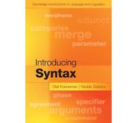 Hedde Zeijlstra Olaf Koeneman Introducing Syntax (Tascabile)