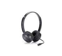 HEDEN Cuffie Bluetooth, connessione BT o cavo jack 3,5, microfono orientabile, archetto regolabile, nero - Nouvo