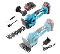 Hedge Brushless 21V Cesoia per Erba a Batteria, Elettrico Tagliasiepi a Giardino,Tagliasiepi Elettrico, 2000mAh Batteria, con Lame Rifilasiepi e Erba