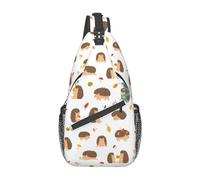 Hedgehog 03 Borsa a tracolla Hedgehog Zaino a tracolla per animali Zaino da giorno Zaino casual Borsa da trekking Borsa zaino carina