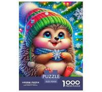 Hedgehog 1000 Pezzi Cute Animals Puzzle Adulti Impegnativo E Difficile Per Difficoltà Sfida Per Adulti E Ragazzi Collection Puzzle Per Gioco Familiare, Festa Aziendale Regalo Per Amore E Amico 70x50c