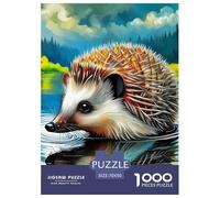 Hedgehog 1000 Pezzi Cute Animals Puzzle Classici Impegnativo E Difficile Per Qualità Premium Per Adulti E Bambini Da 14 Anni E Più Puzzle Per Gioco Familiare, Festa Aziendale Regalo Giocattolo Colora