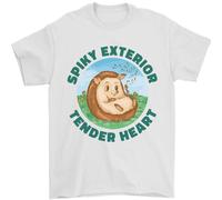 Hedgehog Borchie Esterno Gara D'Appalto Cuore T-Shirt 100% Cotone