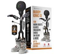 Hedgehog Buddy, asciuga scarponi da sci ad alta resistenza, 3 paia di guanti, asciuga-scarpe da boxe e deodorante, montaggio a parete, calore regolabile, portatile, punte extra lunghe, nero