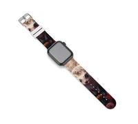 Hedgehog - Cinturino di ricambio per orologio da giardino, in silicone, compatibile con Apple Watch, 38mm/40mm, Acciaio inossidabile, Ametista