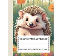 Hedgehog Composition Notebook - 100 Lined Pages: Cute Hedgehog-Themed Journal | 7.5” x 9.25” | Perfect for Students, Writers & Animal Lovers