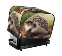 Hedgehog - Copertura per tostapane a 2 fette, antipolvere, resistente agli schizzi e alle impronte digitali, piccola copertura lavabile per elettrodomestici da cucina, misura universale