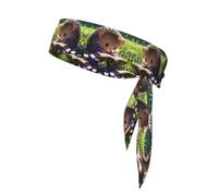 Hedgehog - Fascia per capelli sportiva che assorbe il sudore, antiscivolo e regolabile, per corsa, basket, yoga, sport