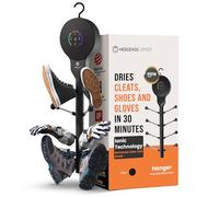 Hedgehog Hanger - Asciugacapelli per scarpe e deodoranti per scarpe da ginnastica, guanti e muffole, asciuga scarpe veloce 4 paia con tecnologia ionic i3 Turbo, asciugatura turbocompressa, modalità