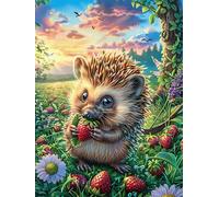 Hedgehog in Magical Forest Puzzle 1000 Pezzi Per Regalo Di Pasqua Cartone Spesso Per Bambini Accompany Fairy Tale Cute Attività Educativa Per Tutta La Famiglia Con Confezione Regalo Qualità Garantita