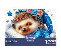 Hedgehog in Winter Wonderland Carta Di Qualità Ottimo Hobby Per Momenti Tranquilli, Weekend E Relax Vacanze 38x26cm/1000pcs