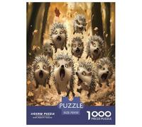 Hedgehog Jigsaw Puzzle Impossible 1000 Pezzi Decorazione Per La Casa. Giochi Rilassamento E Intelligence Per Adulti E Ragazzi Da 14 Anni 70x50cm/1000pcs
