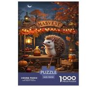 Hedgehog Jigsaw Puzzle Impossible 1000Pcs Decorazione Per La Casa. Giochi Rilassamento E Intelligence Per Adulti E Bambini Da 12 Anni 70x50cm/1000pcs