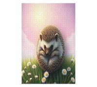 Hedgehog Puzzle 1000 Pezzi Per Amici E Famiglia in Serata Paisaje Edificio Rompicapo Sfida Creativa Giochi Da Tavolo Relax E Intelligenza Regalo Natale 1000 PCS