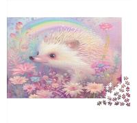 Hedgehog Puzzle 1000 Pezzi, Tecnica Di Rilassamento, Arredamento Per La Casa, Opera D'Arte Completa 1000pcs (75x50cm)