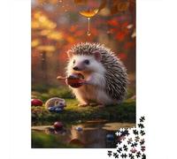 Hedgehog Puzzle Impossible 1000Pcs giungla Hedgehog Decorazione Per La Casa. Rilassamento E Intelligence Per Adulti E Ragazzi Da 14 Anni 1000pcs (75x50cm)