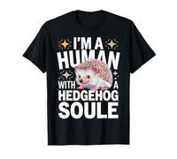 Hedgehog Sono un umano con un'anima riccio Maglietta
