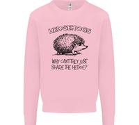 Hedgehogs Just Share The Hedge Divertente Bambini Felpa Maglione