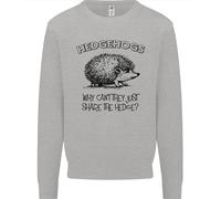 Hedgehogs Just Share The Hedge Divertente Bambini Felpa Maglione