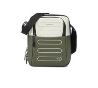 Hedgren Relax M P, Vertical Crossover Medium + RFID Unisex-Adulto, Vaporous Grey/Olive, OneSize
