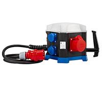 HEDI AKLM402016 AKLM402016-Ciabatta elettrica con Luce da Lavoro a LED (Corrente alternata, per Uso Mobile, 4, 2 Prese CEE 5 x 16 A, Cavo di Collegamento 2,5 m), Multicolore