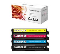 HEDIR C3224 C3326 Toner Cartucce C3210K0 C3210C0 per LexMark MC3224 MC3326 C3224DW C3326DW C3426DW MC3224ADWE MC3224DWE MC3224I MC3326ADWE MC3326I MC3426ADW No Chip No Chip,Multi Colored