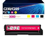 HEDIR Confezioni di cartucce di Toner C230 compatibili per Xerox C230 C235 3000 Pagine Cartuccia di Toner di Ricambio 006R04383 006R04384 006R04385 006R04386 Stampante,M-3000 Pages